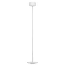 Roccanova White Solar LED Rechargeable Touch Floor Lamp