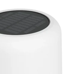 Roccanova White Solar LED Rechargeable Touch Floor Lamp