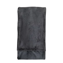 Rolled Flannel Fleece Charcoal
