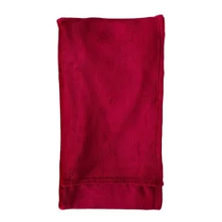 Rolled Flannel Fleece Red