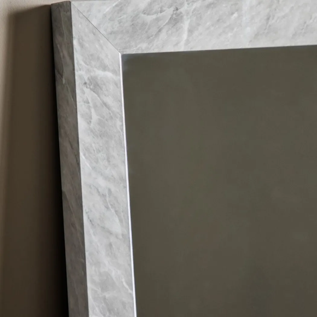 Romano White Marbled Mirror