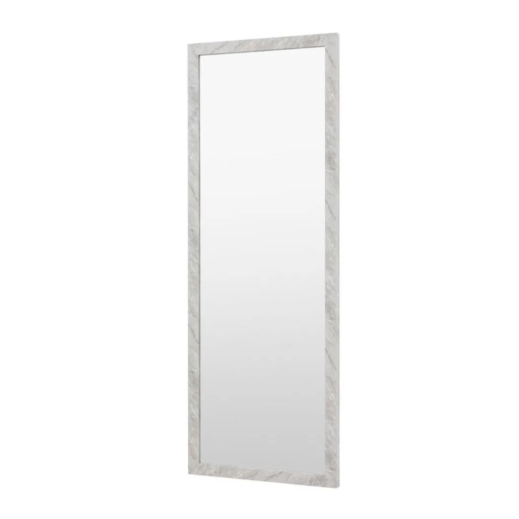 Romano White Marbled Mirror