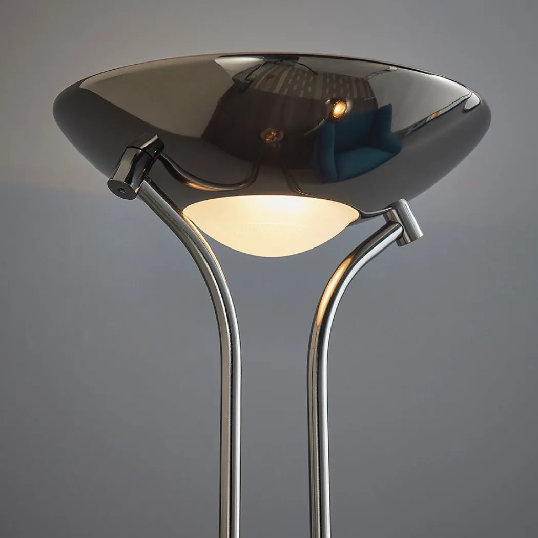 Rome Mother & Child Black Chrome Floor Lamp
