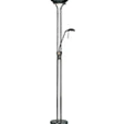Rome Mother & Child Black Chrome Floor Lamp