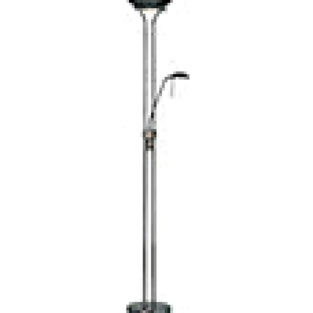 Rome Mother & Child Black Chrome Floor Lamp