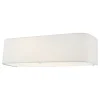 Ronda 2 Light Faux Silk Ivory Wall Light