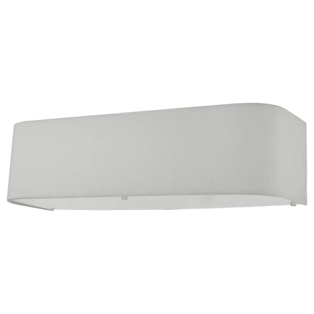 Ronda 2 Light Faux Silk Ivory Wall Light