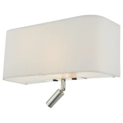 Ronda 3 Light Ivory With LED Reading Light Wall Light