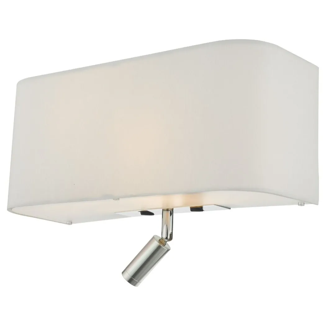 Ronda 3 Light Ivory With LED Reading Light Wall Light
