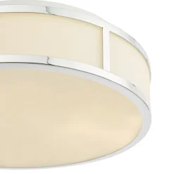 Royce 2-Light Polished Chrome IP44 Flush Ceiling Light