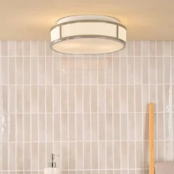 Royce 2-Light Polished Chrome IP44 Flush Ceiling Light