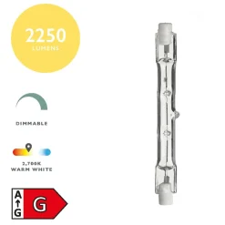 R7S Tungsten Halogen Tube 120w 118mm