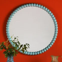 Ruan Round Mirror Blue