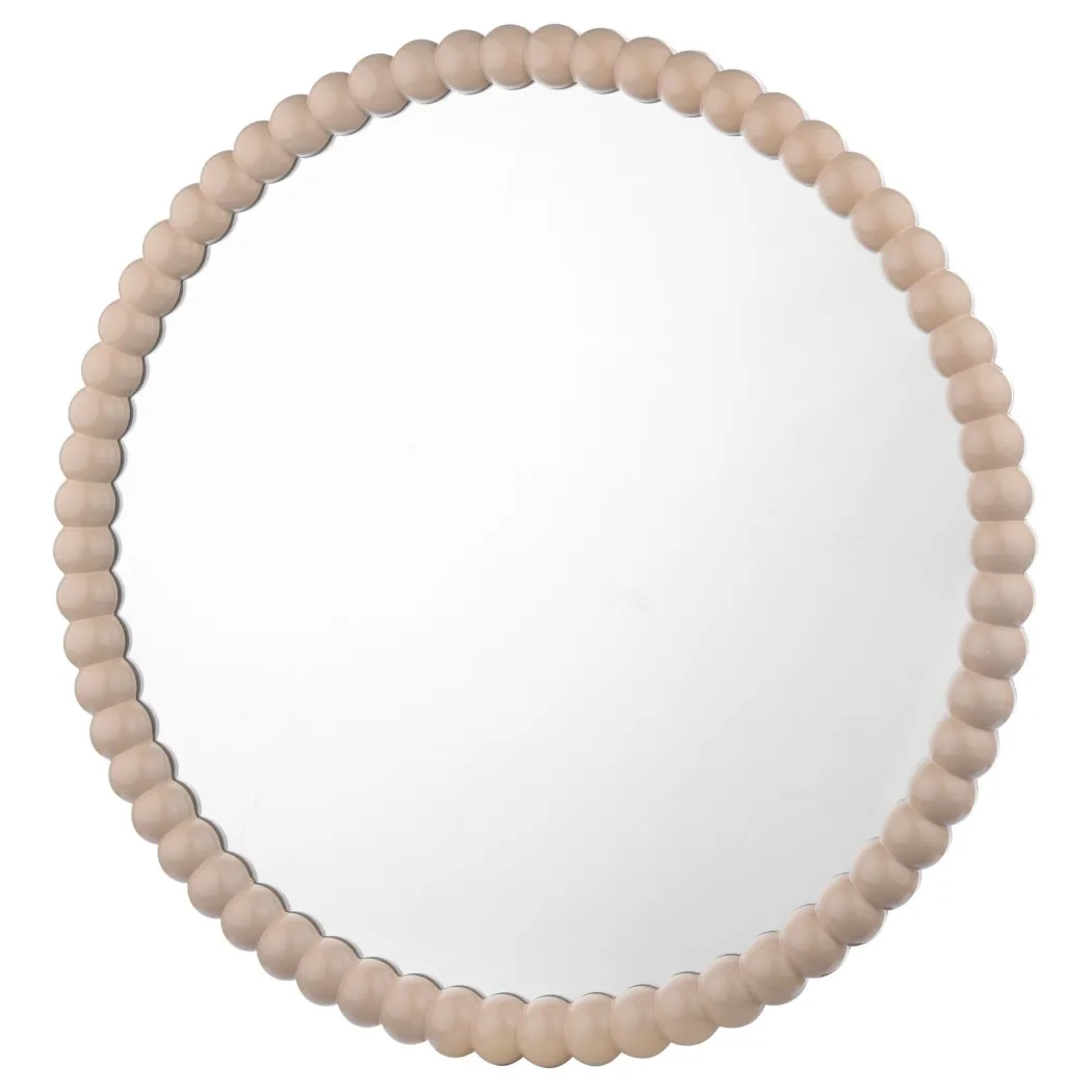 Ruan Round Mirror Cream