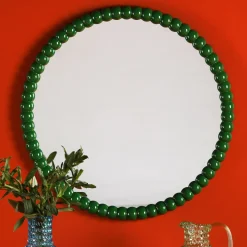 Ruan Round Mirror Green