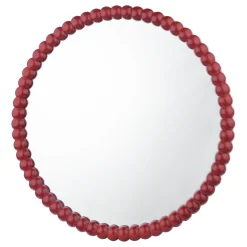 Ruan Round Mirror Red