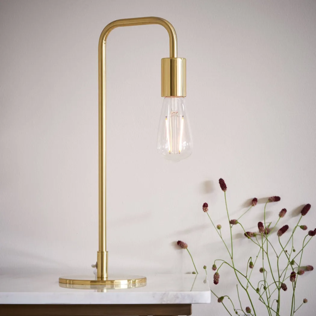 Rubens 45cm Table Lamp Satin Gold