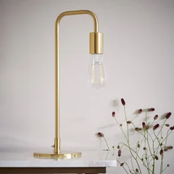 Rubens 45cm Table Lamp Satin Gold