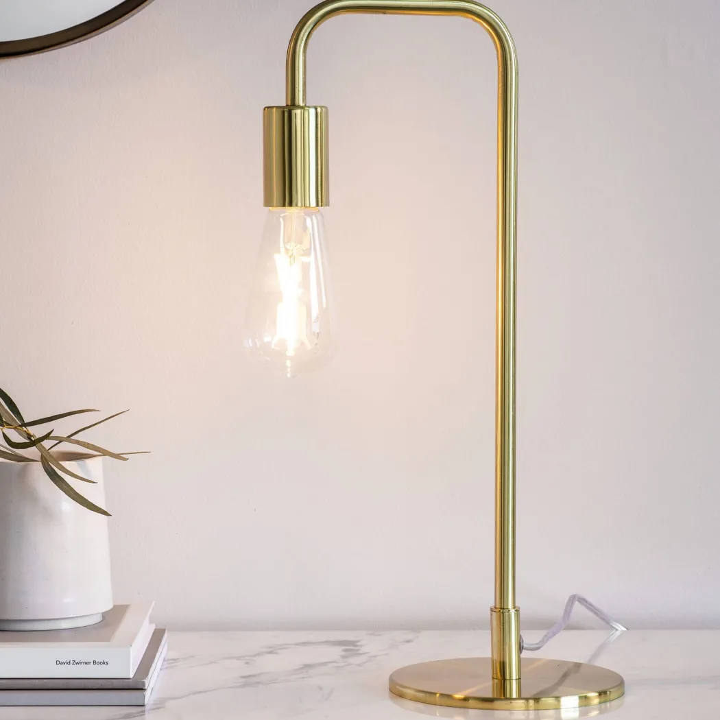 Rubens 45cm Table Lamp Satin Gold