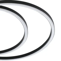 Ruotale Black LED Flush Ceiling Light