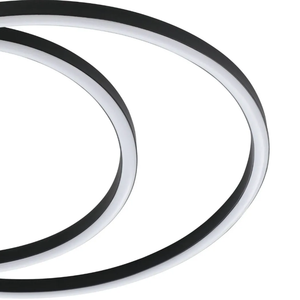 Ruotale Black LED Flush Ceiling Light