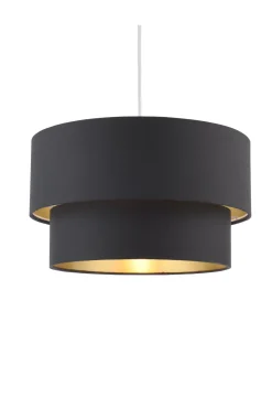 Rute Black & Gold Pendant Shade