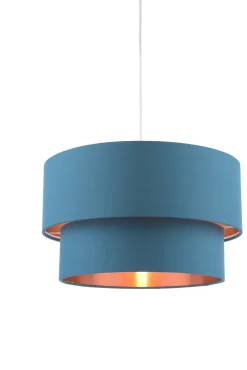 Rute Teal & Copper Pendant Shade