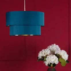 Rute Teal & Copper Pendant Shade