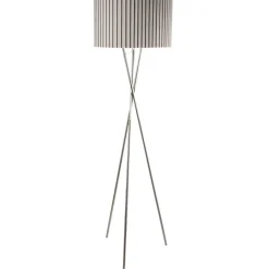 Sabella Tripod Floor Lamp Satin Nickel