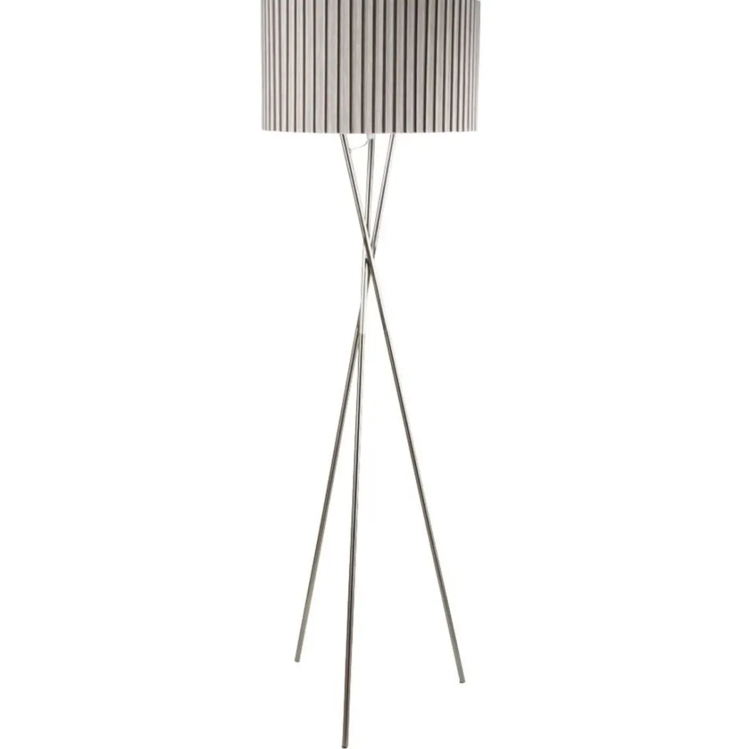 Sabella Tripod Floor Lamp Satin Nickel