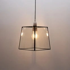 Sable Matte Black Glass Easy-Fit Pendant