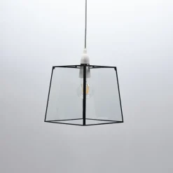 Sable Matte Black Glass Easy-Fit Pendant