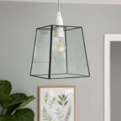 Sable Matte Black Glass Easy-Fit Pendant