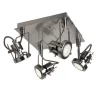 Sage Satin Nickel 4 Light Ceiling Spotlight Plate