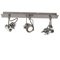 Sage Satin Nickel 3 Light Ceiling Spotlight Bar
