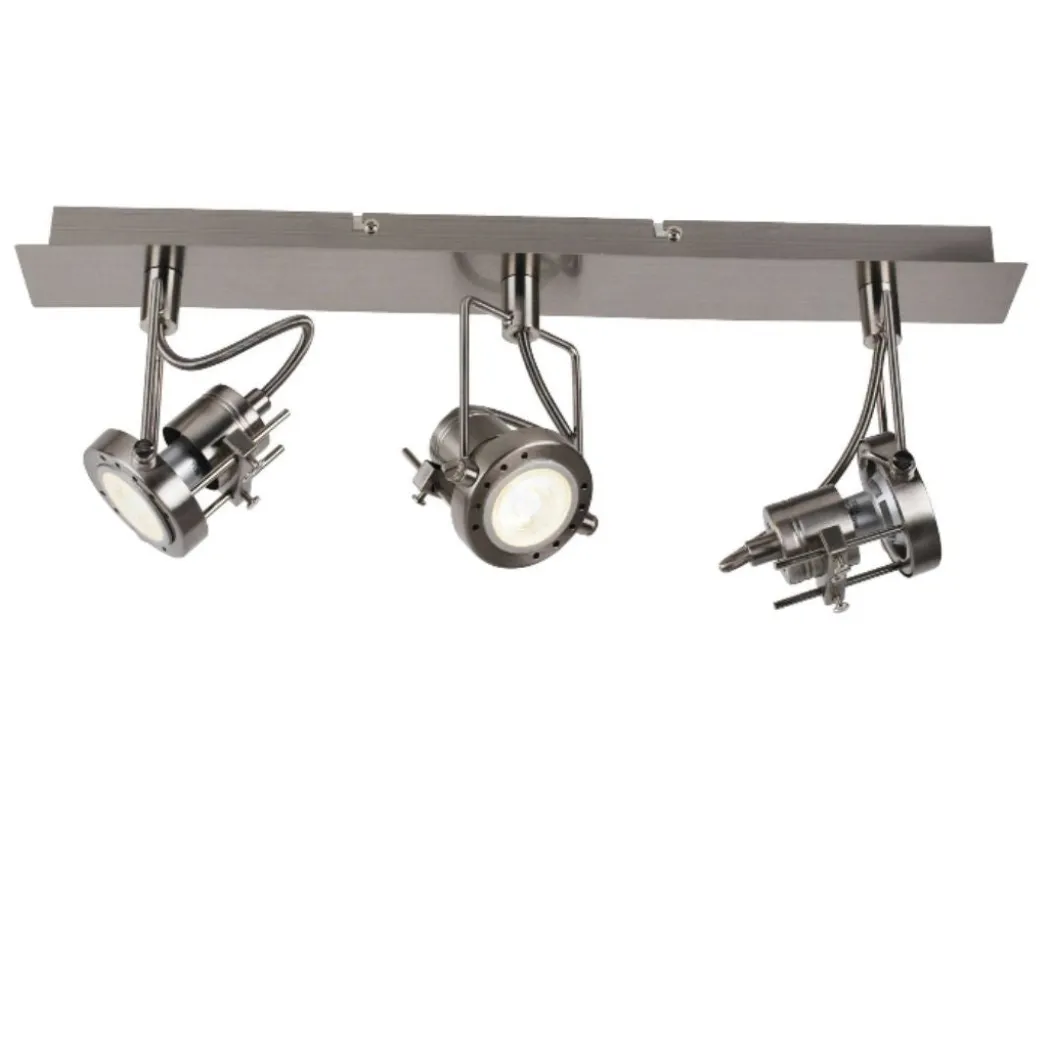 Sage Satin Nickel 3 Light Ceiling Spotlight Bar
