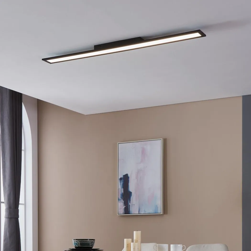 Salobrena 1 Black LED Flush Ceiling Light