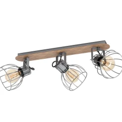 Sambatello 3 Light Bronze Ceiling Spotlight Bar