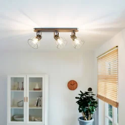 Sambatello 3 Light Bronze Ceiling Spotlight Bar