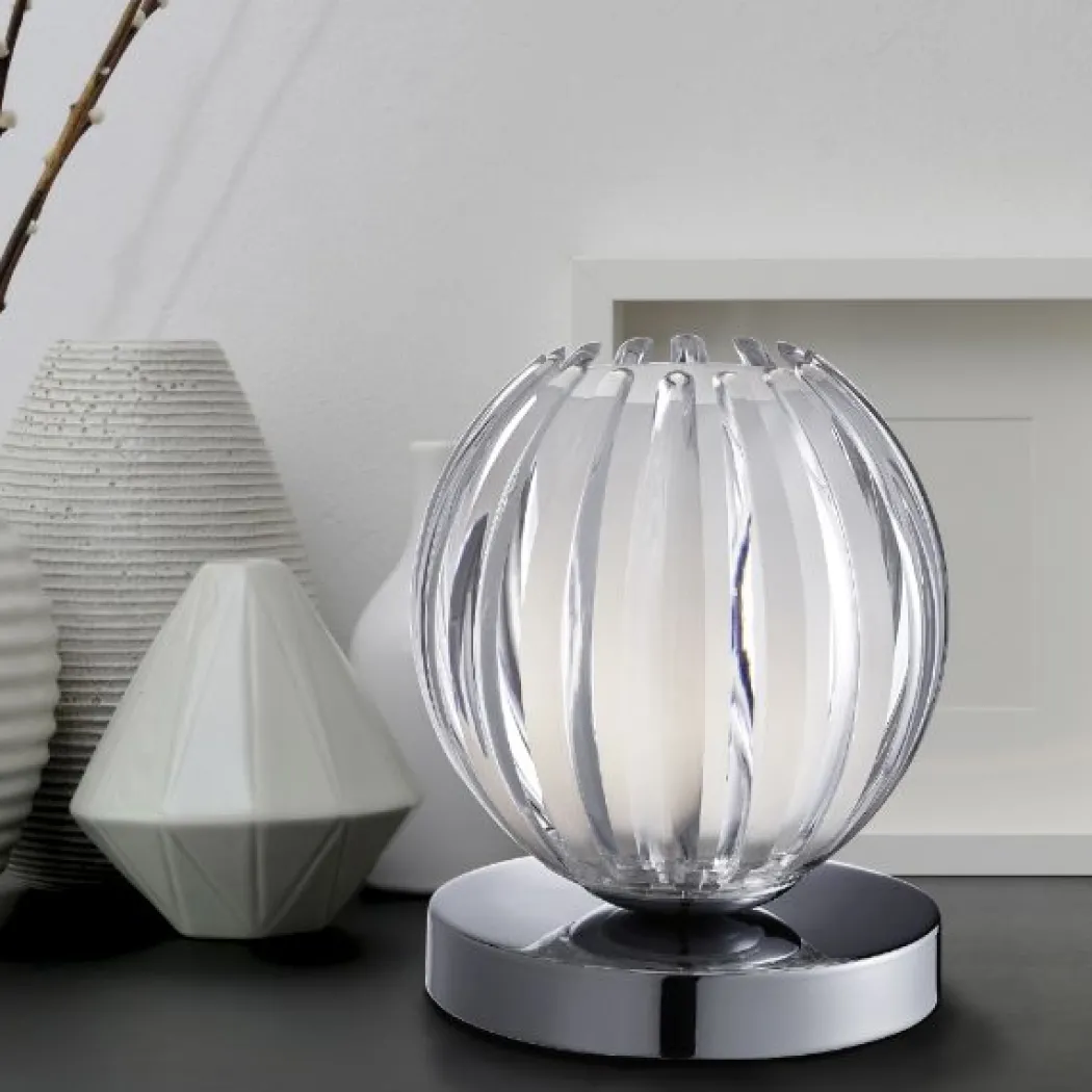 Sanday 13cm Touch Table Lamp Clear Small