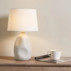 Sanders Cream Table Lamp