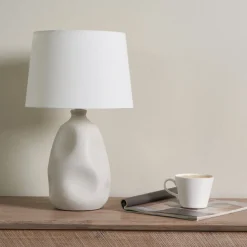 Sanders Cream Table Lamp