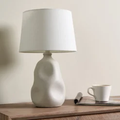 Sanders Cream Table Lamp