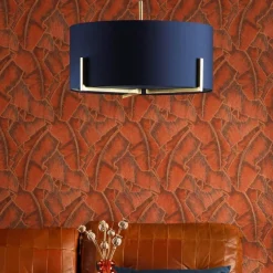 Santino 3 Light Ceiling Light Navy
