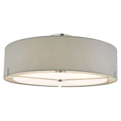 Santino 3 Light Semi Flush Ceiling Light Grey