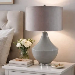 Sarah Grey Ceramic Table Lamp