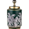 Saskia Green Leopard Table Lamp