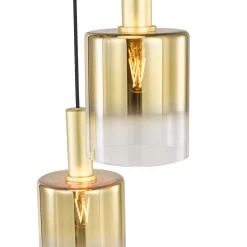 Savannah 3-Light Satin Gold Cluster Pendant