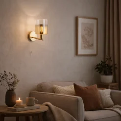 Savannah Satin Gold Wall Light