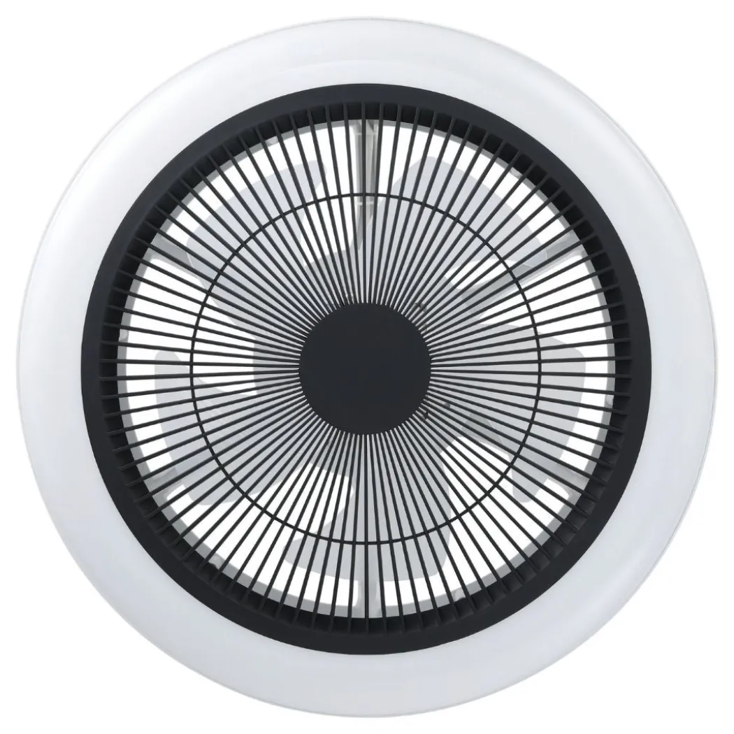 Sayulita White & Black LED Ceiling Fan Light